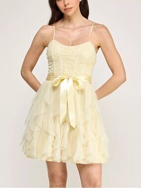 Pear Culture Juniors Glitter Mesh Dress